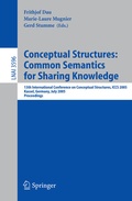 Cover: Conceptual Structures: Common Semantics for Sharing Knowledge - Springer