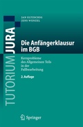 Cover: Die Anf&auml;ngerklausur im BGB - Springer
