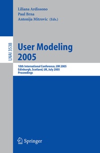 Enlarge image Cover: User Modeling 2005 - Springer