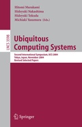 Cover: Ubiquitous Computing Systems - Springer