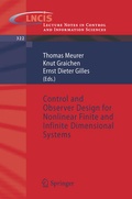 Cover: Control and Observer Design for Nonlinear Finite and Infinite Dimensional Systems - Springer