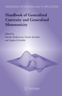 Cover: Handbook of Generalized Convexity and Generalized Monotonicity - Springer