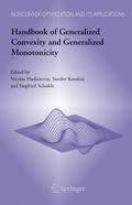 Cover: Handbook of Generalized Convexity and Generalized Monotonicity - Springer