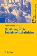 Cover: Einf&uuml;hrung in die Betriebswirtschaftslehre - Springer