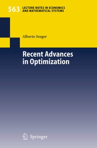 Abbildung von: Recent Advances in Optimization - Springer