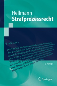 Abbildung von: Strafprozessrecht - Springer