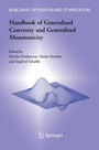 Cover: Handbook of Generalized Convexity and Generalized Monotonicity - Springer
