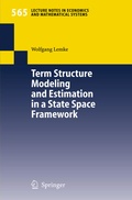 Cover: Term Structure Modeling and Estimation in a State Space Framework - Springer