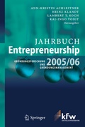 Cover: Jahrbuch Entrepreneurship 2005/06 - Springer