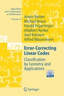 Cover: Error-Correcting Linear Codes - Springer