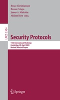 Cover: Security Protocols - Springer