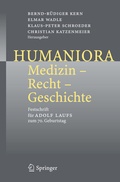 Cover: Humaniora: Medizin - Recht - Geschichte - Springer