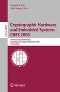 Cover: Cryptographic Hardware and Embedded Systems - CHES 2005 - Springer