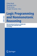 Cover: Logic Programming and Nonmonotonic Reasoning - Springer
