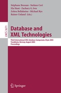 Cover: Database and XML Technologies - Springer