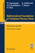 Cover: Mathematical Foundation of Turbulent Viscous Flows - Springer