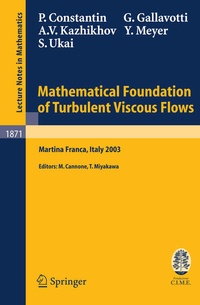 Enlarge image Cover: Mathematical Foundation of Turbulent Viscous Flows - Springer