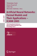 Cover: Artificial Neural Networks: Formal Models and Their Applications - ICANN 2005 - Springer