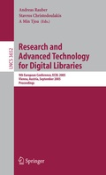 Cover: Research and Advanced Technology for Digital Libraries - Springer