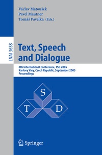 Enlarge image Cover: Text, Speech and Dialogue - Springer
