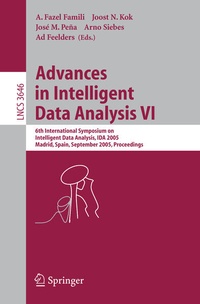 Enlarge image Cover: Advances in Intelligent Data Analysis VI - Springer