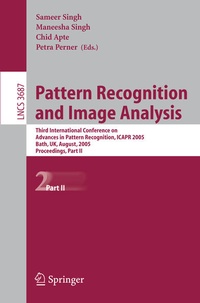 Enlarge image Cover: Pattern Recognition and Image Analysis - Springer