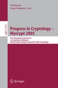Cover: Progress in Cryptology - Mycrypt 2005 - Springer