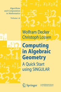 Enlarge image Cover: Computing in Algebraic Geometry - Springer