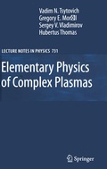 Cover: Elementary Physics of Complex Plasmas - Springer