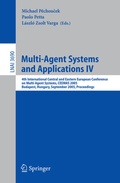 Cover: Multi-Agent Systems and Applications IV - Springer