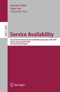 Enlarge image Cover: Service Availability - Springer