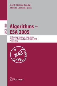 Enlarge image Cover: Algorithms - ESA 2005 - Springer