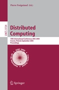 Cover: Distributed Computing - Springer