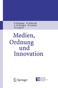 Cover: Medien, Ordnung und Innovation - Springer