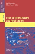 Cover: Peer-to-Peer Systems and Applications - Springer