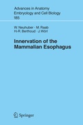 Cover: Innervation of the Mammalian Esophagus - Springer
