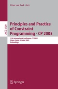 Cover: Principles and Practice of Constraint Programming - CP 2005 - Springer