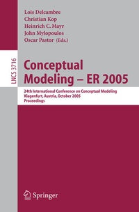 Enlarge image Cover: Conceptual Modeling - ER 2005 - Springer