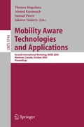 Cover: Mobility Aware Technologies and Applications - Springer