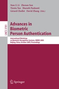 Cover: Advances in Biometric Person Authentication - Springer