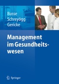 Cover: Management im Gesundheitswesen - Springer