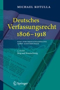 Cover: Deutsches Verfassungsrecht 1806 - 1918 - Springer