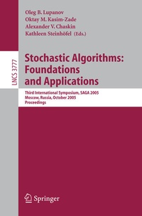 Enlarge image Cover: Stochastic Algorithms: Foundations and Applications - Springer