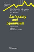Cover: Rationality and Equilibrium - Springer
