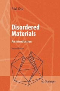 Enlarge image Cover: Disordered Materials - Springer