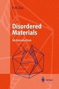 Cover: Disordered Materials - Springer