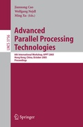 Cover: Advanced Parallel Processing Technologies - Springer