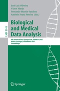 Cover: Biological and Medical Data Analysis - Springer