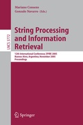Cover: String Processing and Information Retrieval - Springer