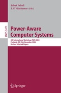 Cover: Power-Aware Computer Systems - Springer